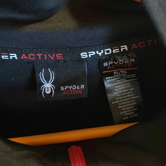 Spyder active XL Long sleeve workout fleece with neck zip. - Picture 2 of 6